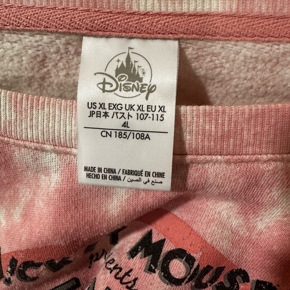 Disney Parks Silly Symphony Mickey Mouse Tie Dye Sweatshirt with Ruffle Sleeve - Picture 3 of 3